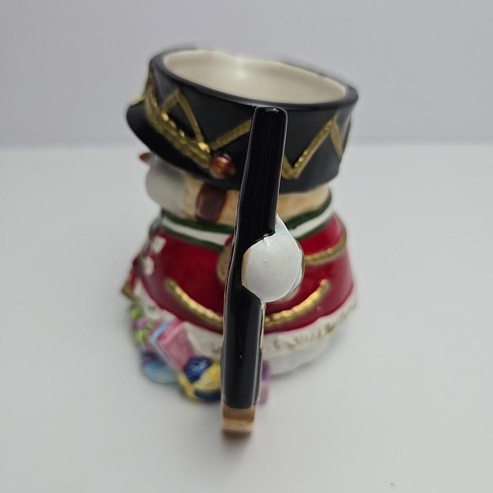 Vtg Christmas Snowman  Nutcracker  Pitcher Jug Tea Water Milk Hand Paintad 2005 - Picture 7 of 15